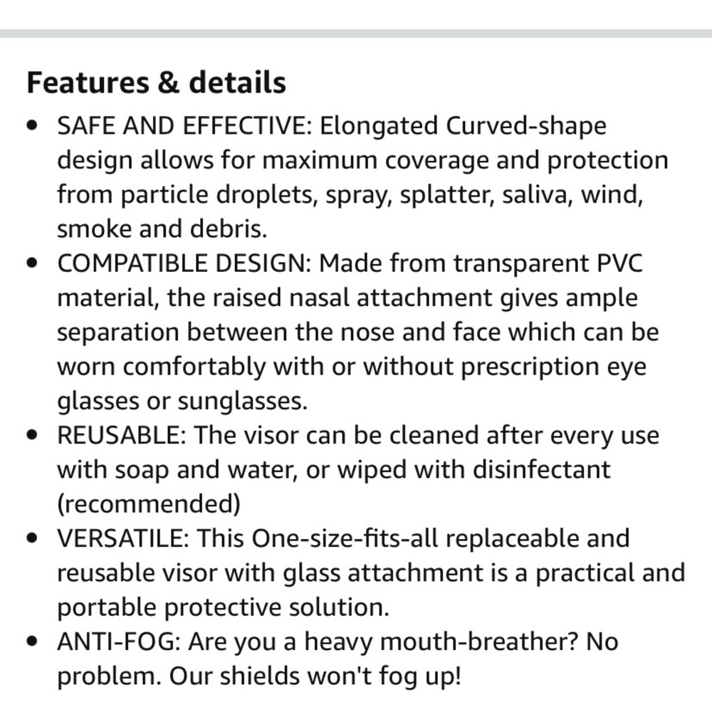 NEW Face Shield Mask - protect yourself and others - Picture 3 of 7